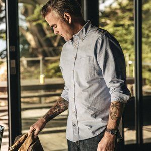 Taylor Stitch Jack in Blue Everyday Oxford Size 38